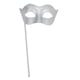 thumbnail image 2 of Máscara de mascarada de Halloween, accesorio de disfraz para cosplay, decoración, carnaval, Halloween plata, 2 of 8