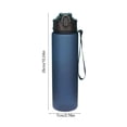 thumbnail image 3 of Cevemin Frosted Sports Water Bottle 750ml, 1-Piece Plastic Water Bottle - Solid Color Frosted Drink Bottle with One-Hand Press Open Lid, Spill-Proof Design for Travel, Workouts, Outdoor Activities, 3 of 6