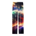 thumbnail image 4 of Gunia Pajama Pants Men Galaxy Print Fashion Star Theme Printed Long Drawstring Trousers Skin-Friendly Pyjamas Pants M-Xxxl, 4 of 4