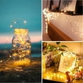 thumbnail image 6 of Morttic 50 LED 17 FT Copper Wire String Lights Battery Operated 8 Modes with Remote, Waterproof Fairy String Lights for Indoor Outdoor Home Wedding Party Decoration , Warm White, 6 of 9
