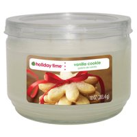 Holiday Time 10-oz Jar Candle, Vanilla Cookie
