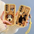 thumbnail image 3 of Lotso-funda de teléfono para Samsung Galaxy A10S, A31, A32, A33, A34, A35, A30, A50, A51, A52s, A53, A54, A55, M12, M13, 5G, Kuromi, correa para la muñeca, 3 of 4