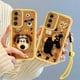thumbnail image 3 of Lotso-funda de teléfono para Samsung Galaxy A10S, A31, A32, A33, A34, A35, A30, A50, A51, A52s, A53, A54, A55, M12, M13, 5G, Kuromi, correa para la muñeca, 3 of 4