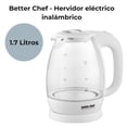 thumbnail image 4 of Tetera Eléctrica Better Chef de Vidrio con Pantalla LED 360°| Hervidor de agua Inalámbrico de Vidrio Apagado Automático 1.7L, 4 of 9