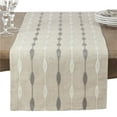 thumbnail image 1 of Chemin de Table Design Brodé Moderne - Naturel, 1 of 1