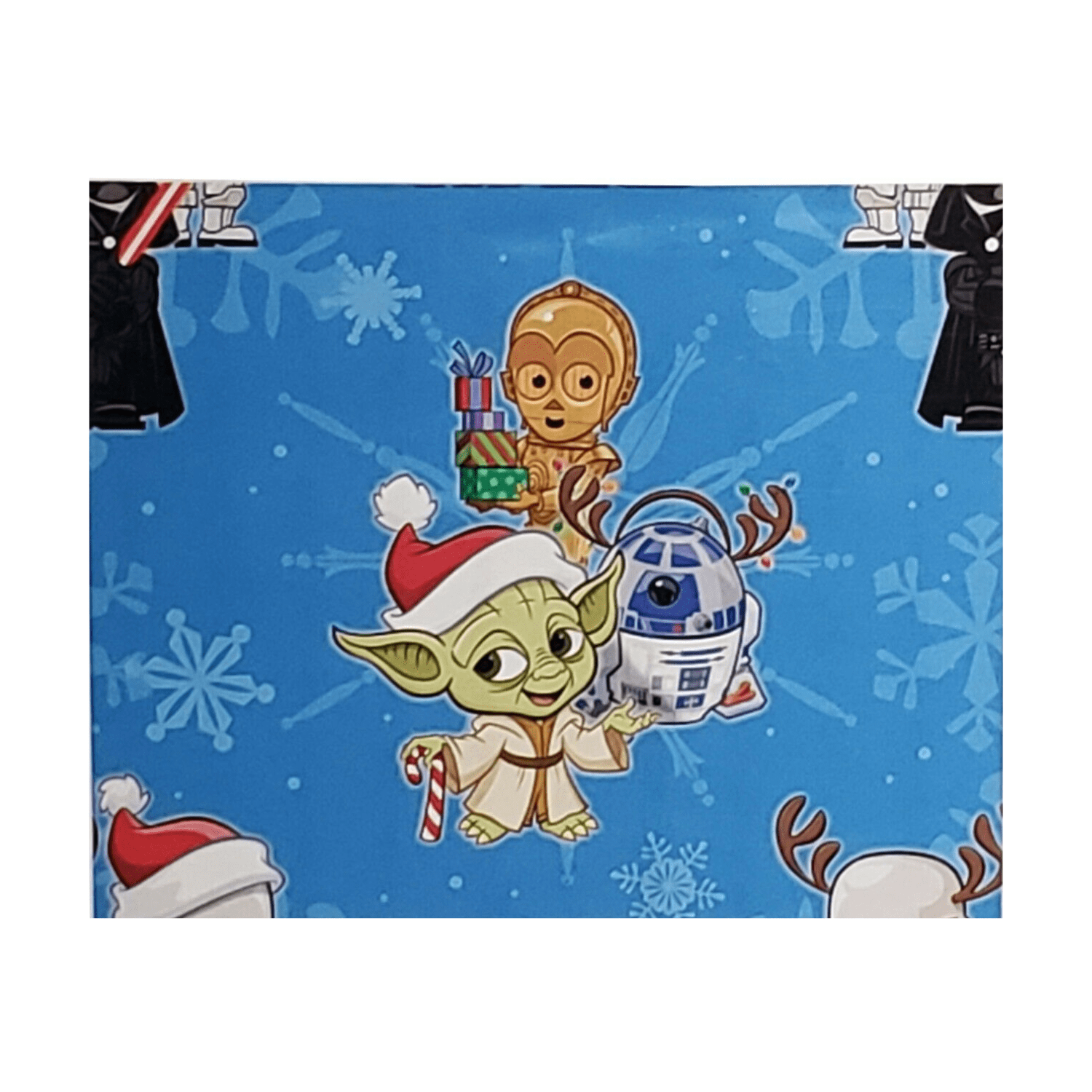 Star Wars Blue Baby Yoda Wrapping Paper Cartoons Themed Gift Wrapper