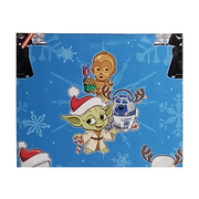 Star Wars Blue Baby Yoda Wrapping Paper Cartoons Themed Gift Wrapper Made from Premium Paper for Kids Girls Teens Birthday Christmas Halloween Hanukkah Baby Showers Holiday Gift Cover(4 Rolls-80sq ft)