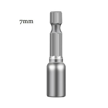 

6-13mm Impact Socket Magnetic Nut Screwdriver 1/4 Hex Shank Electric Drill Bit