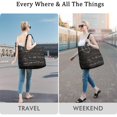 thumbnail image 4 of Weekender Bag with Biology Astronomy Prints Large Capacity Travel Tote Bag Featuring Scientist Scientific Knowledge Designs, Lightweight Multipurpose, 4 of 5