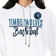 thumbnail image 3 of Women's G-III 4Her by Carl Banks White Minnesota Timberwolves Graphics Fleece Pullover Hoodie, 3 of 3