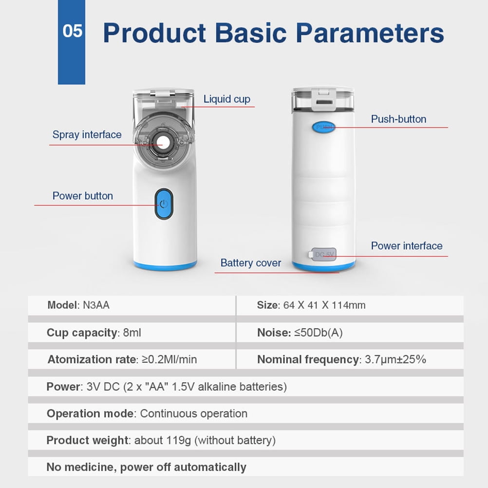 Axio Personal Steam Inhaler for Cleansing Sinus Pressure Congestion Colds Cough