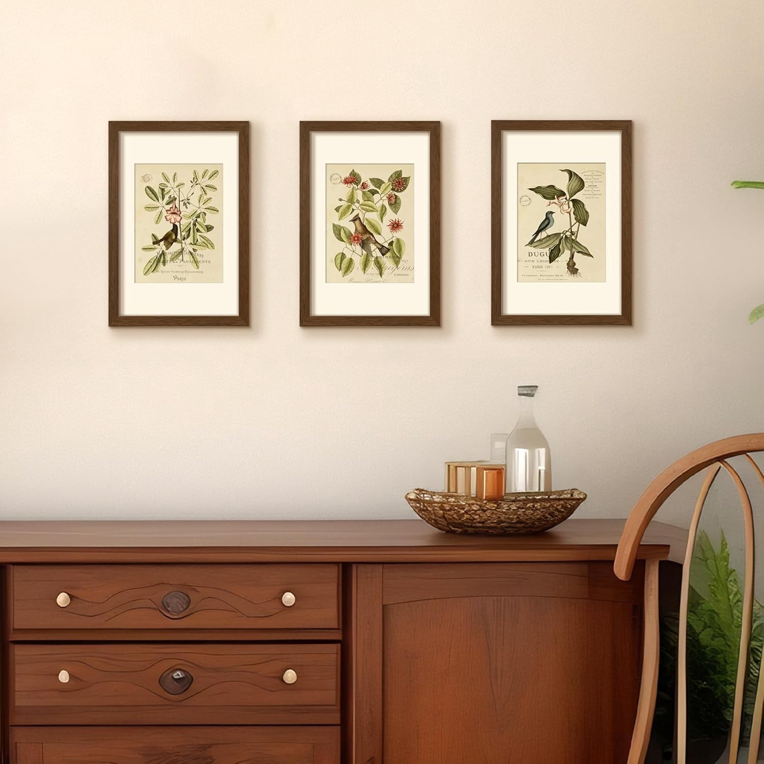 Maxxmarket 8x12 Picture Frame, Display Pictures 6x8 with Mat or 8x12 Without, Wall Hanging Photo Frames, Brown, 1 Pack