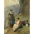 thumbnail image 3 of Mathias Schmid 15x18 Black Modern Framed Museum Art Print Titled - The Postman, 3 of 5