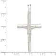 thumbnail image 2 of FJC Finejewelers 925 Sterling Silver Polished Large Hollow Crucifix Charm 46 x 23 mm, 2 of 6