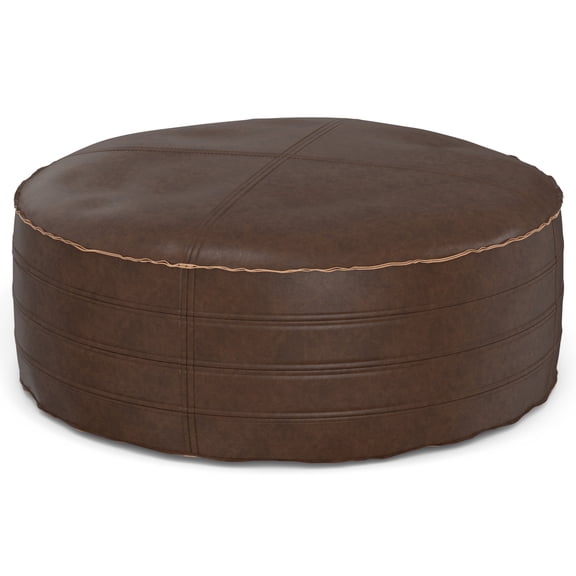 Simpli Home Simpli Home Brody 32 inch Round Coffee Table Pouf