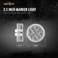 NOVSIGHT Halo Series 3 MMF7 Inch LED Pod Lights, Amber/White DRL 96W