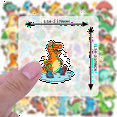 thumbnail image 5 of Adorable Dinosaur Stickers Animal Kids Stickers PVC Sticker for Laptops Phones Suitcases, 5 of 9