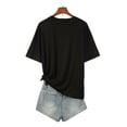 thumbnail image 3 of ES SIEMPRE IDEA Camiseta holgada de algodón, transpirable y cómoda, adecuada para niñas Camiseta para adultos, hombres, mujeres, adolescentes, adolescentes, jóvenes Camiseta deportiva informal, 3 of 6