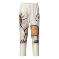 thumbnail image 2 of Disketp Brown Cat Cartoon for Teenagers' Pajama Pants ,Lounge Pants Teen joggers Ideal for Home, School, or Sports-XS(5-6), 2 of 6