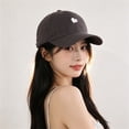 thumbnail image 4 of MEICHEN College Style Loving Couple Baseball Caps Girls' Summer Sunshade and Sun Caps Korean Version Student's Versatile Baseball Caps For, 4 of 5