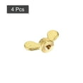 thumbnail image 3 of Brass Wing Nuts, M5 Butterfly Nut Hand Twist Tighten Fasteners 4Pack, 3 of 5
