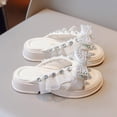 thumbnail image 5 of XFHLMJFF Girls Kids Sandals Soft Flat Comfy Toddler Boys Elegant Bowknot High Heel Bottom Performance Party Breathable Shoes Seaside Footwear, 5 of 9