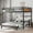 Black+Vintage(Full XL over Full XL), variant on Harper & Bright Designs Metal Bunk Bed Full XL over Full XL with Stairs for Boys and Girls, Vintage Loft Bed with Guardrails for Bedroom, Walnut