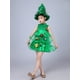 thumbnail image 2 of Disfraz de Navidad para niños, disfraz de árbol de Navidad, vestido de actuación, falda de gasa, disfraz de actuación con lentejuelas, árbol pequeño verde, 2 of 5