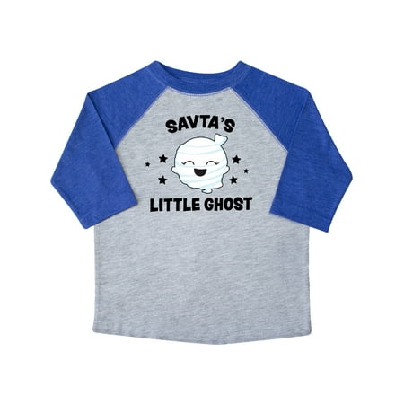 

Inktastic Cute Savta s Little Ghost with Stars Gift Toddler Toddler Girl T-Shirt