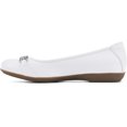 thumbnail image 3 of CLIFFS BY WHITE MOUNTAIN Charmed Womens Ballet Flat 8.5 White/Smooth, 3 of 6