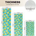thumbnail image 4 of Yellow Lemon Fruit Slices Blue Pattern Kitchen Rugs Sets Of 3,Kitchen Runner Rugs Non Skid Washable,Decorative Kitchen Floor Mats for Kitchen,Sink,Laundry,17"x30"+ 17"x47" + 17"x59", 4 of 6