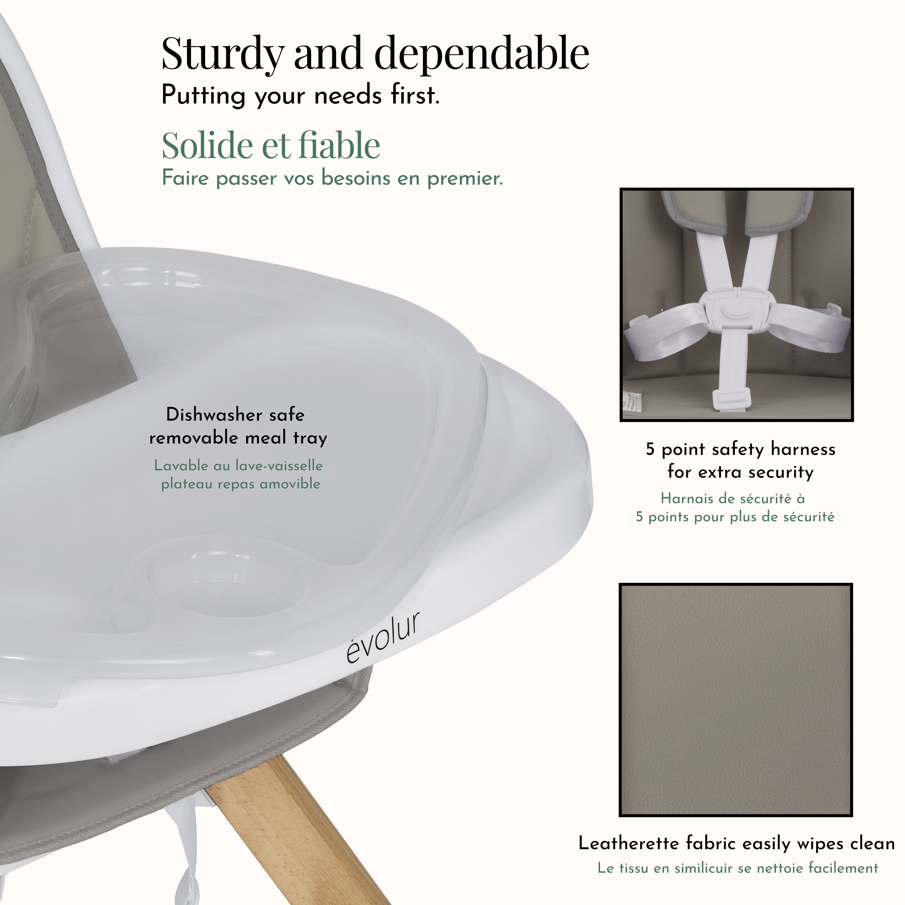 Evolur Zoodle 2-in-1 High Chair