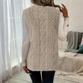 thumbnail image 4 of Ashirexll Fleece Vest Women, Womens Winter Coats, Knit Sweater Sleeveless Button Down Cardigan Outwear with Pockets, 4 of 4