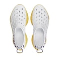 thumbnail image 4 of Unisex Kane Footwear White LSU Tigers Speckle Recovery Shoes, 4 of 5