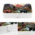 thumbnail image 4 of Dinosaur Premium PU Leather Jewelry Box Organizer with Removable Compartment and Portable Bracelet Holder, 4 of 6