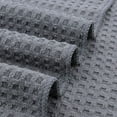 thumbnail image 4 of Ultra Premium Microfiber Kitchen Dish Cloth Waffle Weave, 8 Pack (12x12 in, Gray), 4 of 6