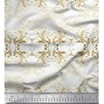 thumbnail image 1 of Soimoi Cotton Jersey Fabric Filigree Damask Print Fabric by Yard 58 Inch Wide, 1 of 1