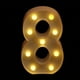 thumbnail image 4 of Letrero de marquesina con números LED decorativos con luces 8 8 Zulema Luces de lámpara LED de número, 4 of 8
