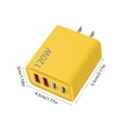 thumbnail image 3 of Wzzjkit Smartphone Fast Charging Plug Two Type C and One/Two USB Multi Port US Standard Charging Head, 3 of 6