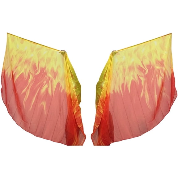 2PCS Worship Flags Scarf For Dance 74.80 X 55.12" Praise Dance Flag Scarf With Scalable Rod Dance Flame Flag Scarf Dance Worship Banner Stage