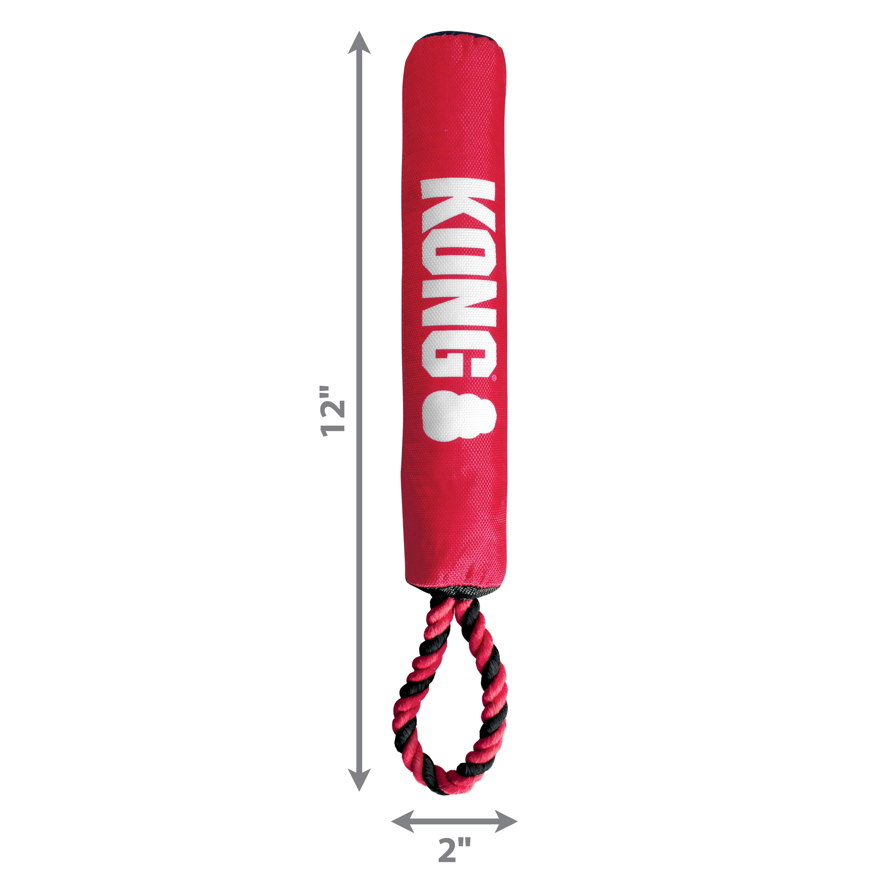 KONG® Signature Stick with Rope Soft Body Dog Toy, Medium