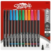 Sharpie Fine Point Pens, Assorted Colors, 12 Count