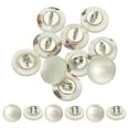thumbnail image 1 of Botones de costura de concha natural Uxcell, botones redondos de concha de perla madre con ojal para manualidades DIY 11.5 mm y 10 piezas y blanco, 1 of 7