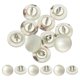 thumbnail image 1 of Botones de costura de concha natural Uxcell, botones redondos de concha de perla con ojal para manualidades DIY 10 mm y 10 paquetes y blanco, 1 of 7