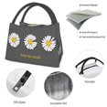 thumbnail image 4 of Easygdp Keep Life Simple Daisy Flower Bolsa de Almuerzo Insulada Reutilizable, Bolsa de Mano y Bandolera para Oficina, Trabajo, Viajes, 4 of 6