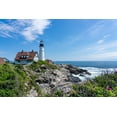 thumbnail image 2 of Horton, Janet 18x13 Black Ornate Wood Framed with Double Matting Museum Art Print Titled - Cape Elizabeth-Maine-USA Portland Head Light, 2 of 4