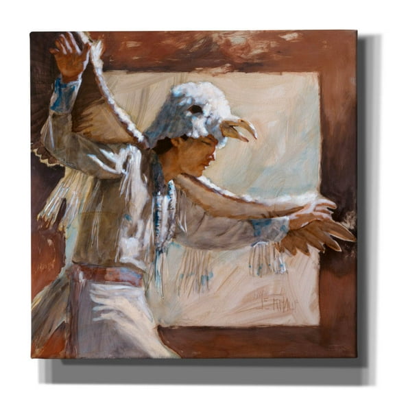 Epic Graffiti 'Eagle Dance' by J. E. Knauf, Canvas Wall Art, 18"x18"