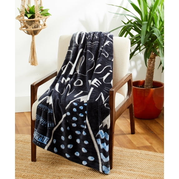 Spura Home Polyester Baby Mountains Design Gray Baby Faux Fur Blanket 3x5