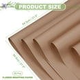thumbnail image 2 of Uxcell 60 Sheets Flower Wrapping Paper 21.5" x 21.5" Waterproof Papers Light Brown, 2 of 7