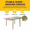 thumbnail image 4 of Watercolors Tulips Table Cloths for 5 Foot Rectangle Tables, Spring Butterflies Flowers Leaves Plants Patio Waterproof Elastic Fitted Tablecloths, Washable Rectangular Table Cover for Camping, 4 of 8